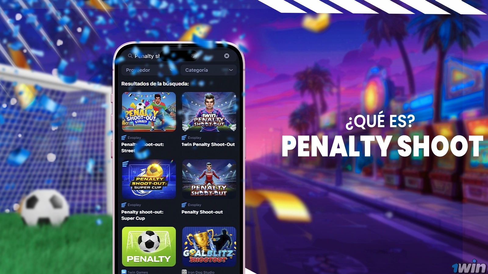 Juego Penalty Shoot-Out en 1win - Modalidades y opciones