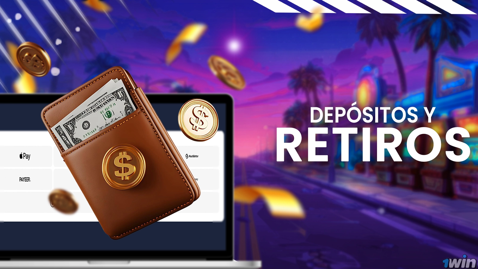 1Win depósitos y retiros - métodos de pago seguros