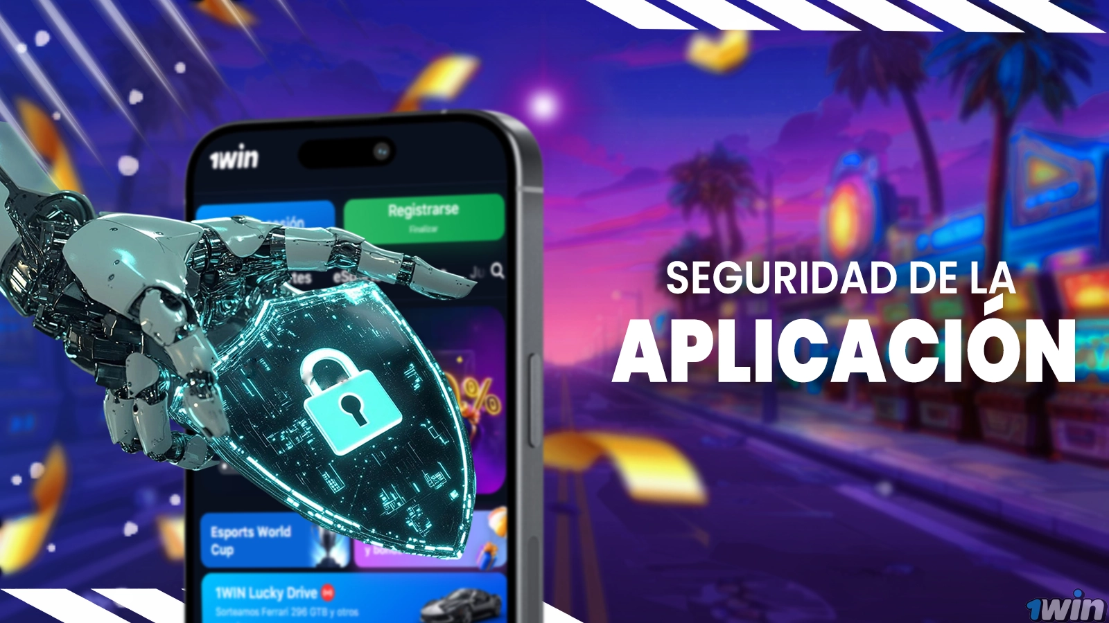 Seguridad app 1win Venezuela - licencia internacional y cifrado SSL
