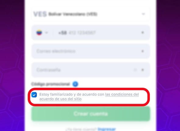 Términos y condiciones