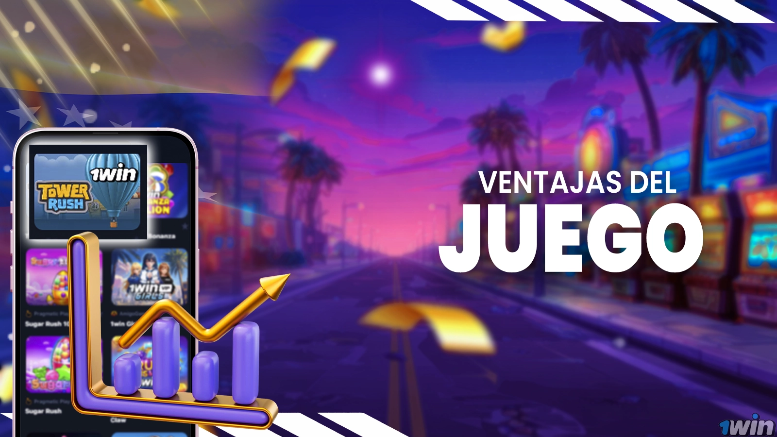 Ventajas de jugar Tower Rush en 1win Venezuela - Beneficios exclusivos